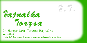 hajnalka torzsa business card